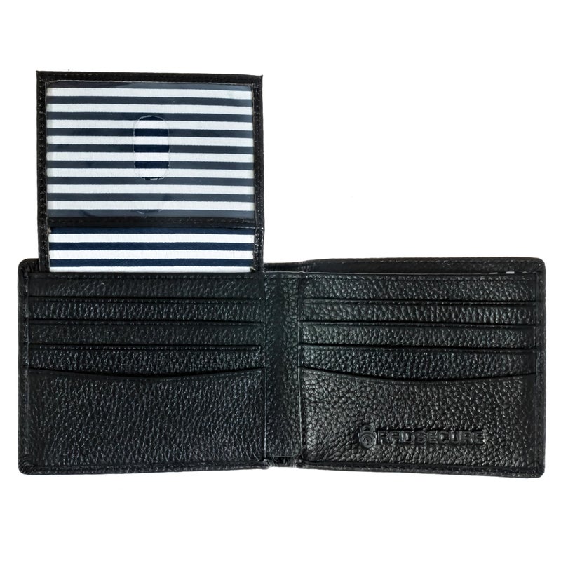 RFID SECURE RFID Blocking Stylish Genuine Leather Wallet for Men - Excellent as Travel Bifold - Credit Card Protector - Image 1